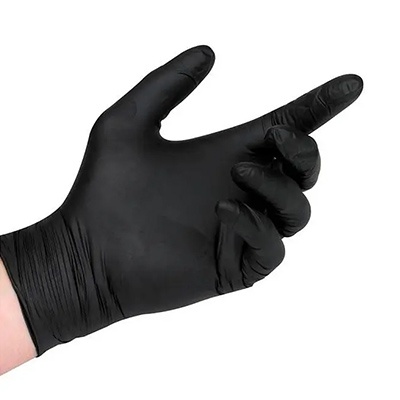 XL Black Nitrile Gloves