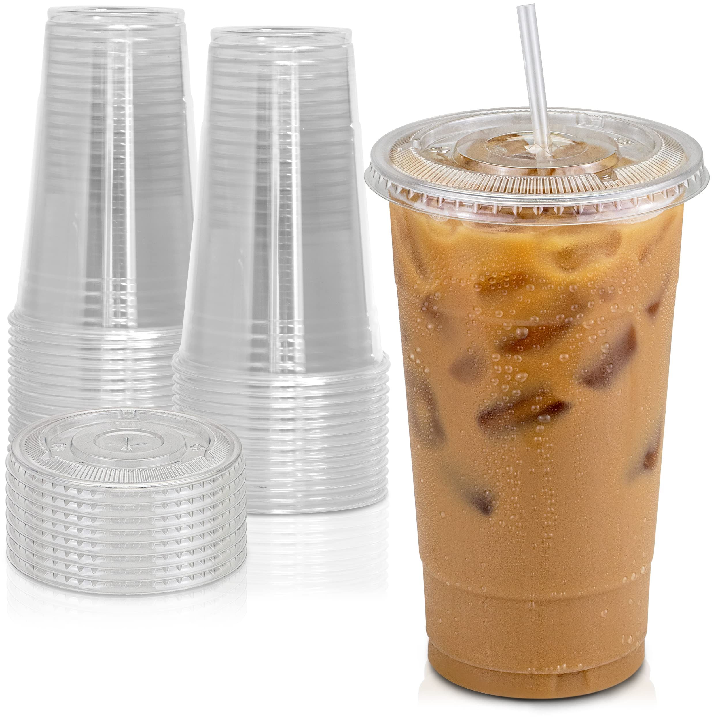 12 Oz Plastic Cups with Lids